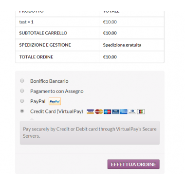 Modulo pagamento Virtual Pay per WooCommerce (Wordpress - VirtualPay)