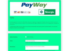 Modulo pagamento WooCommerce PayWay Sinergia IGFS - Carte di credito - eCommerce